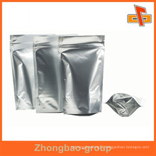 Eco-friendly Material Zipper Top Aluminum Foil Tea bag Unbleached